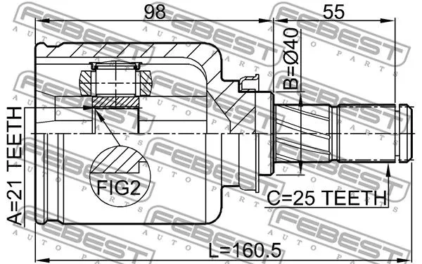 Febest 0211-E11AT ШРКШ