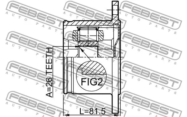 Febest 0211-T30RH ШРКШ