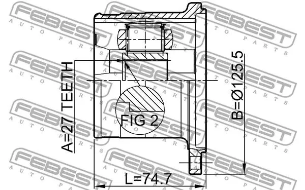 Febest 0211-WD21 ШРКШ