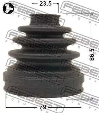 Febest 0215-071T Пыльник шруса