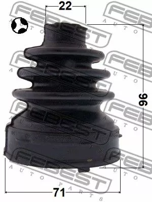 Febest 0215-F15T Пыльник шруса