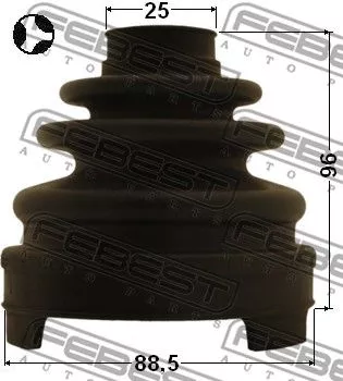 Febest 0215-Z51T Пыльник шруса
