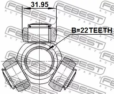 Febest 0216-B10 ШРКШ