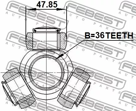 Febest 0216-Z50 ШРКШ