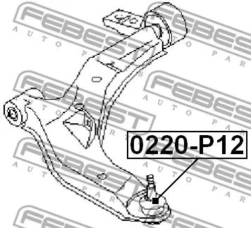 Febest 0220-P12 Шаровая опора