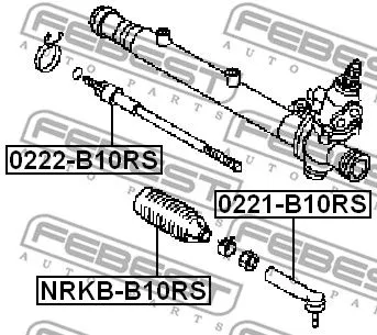 Febest 0222-B10RS Рулевая тяга