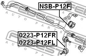 Febest 0223-P12FL Стійка стабілізатора