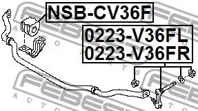 Febest 0223-V36FL Стійка стабілізатора
