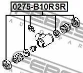 Febest 0275-B10RSR Ремкомплект тормозного суппорта