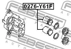 Febest 0276-Y61F Поршень тормозного суппорта