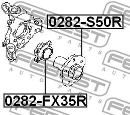 Febest 0282-FX35R Комплект ступицы колеса