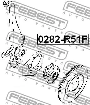 Febest 0282-R51F Ступица