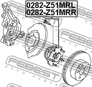 Febest 0282-Z51MRL Ступица