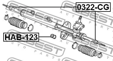 Febest 0322-CG Рулевая тяга