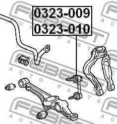 Febest 0323-010 Стійка стабілізатора