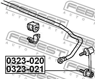 Febest 0323-021 Стійка стабілізатора