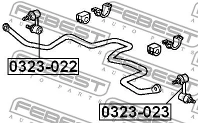 Febest 0323-023 Стойка стабилизатора