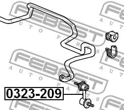 Febest 0323-209 Стойка стабилизатора