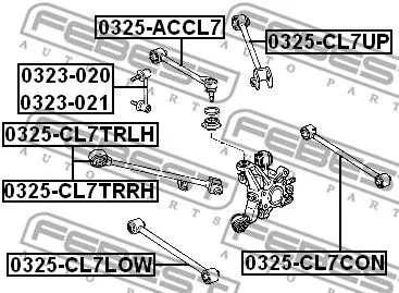Febest 0325-ACCL7 Рычаг подвески