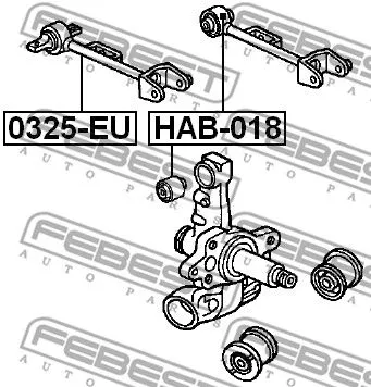 Febest 0325-EU Рычаг подвески
