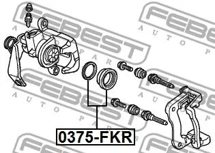 Febest 0375-FKR Ремкомплект тормозного суппорта