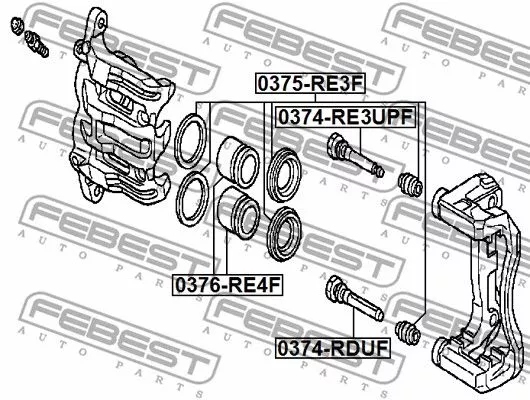 Febest 0375-RE3F Ремкомплект тормозного суппорта