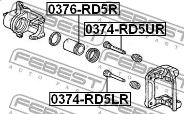 Febest 0376-RD5R Поршень гальмівного супорта
