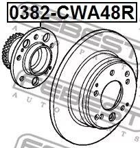 Febest 0382-CWA48R Ступица