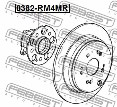 Febest 0382-RM4MR Ступица