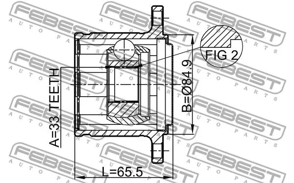Febest 0411-KB4RH ШРКШ