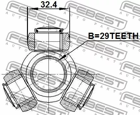 Febest 0416-CY2 ШРКШ