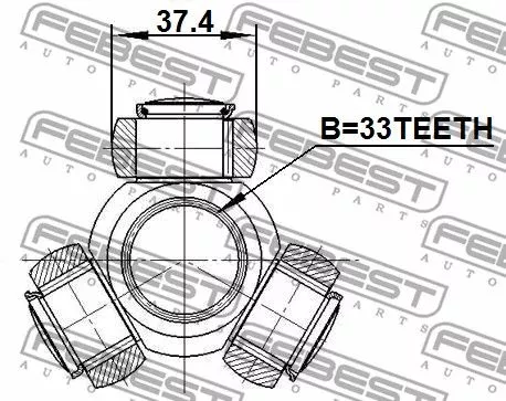 Febest 0416-CY3 ШРУС