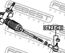 Febest 0421-CY Накінечник рульової тяги
