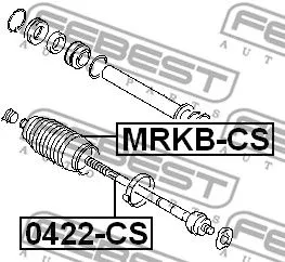 Febest 0422-CS Рульова тяга