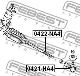 Febest 0422-NA4 Рулевая тяга