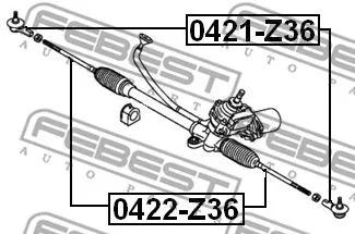 Febest 0422-Z36 Рулевая тяга