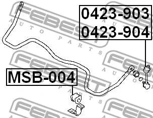 Febest 0423-904 Стійка стабілізатора