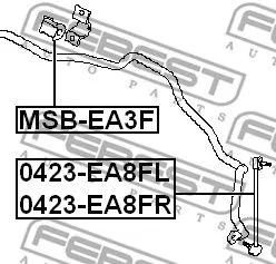 Febest 0423-EA8FL Стойка стабилизатора