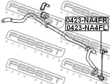 Febest 0423-NA4FR Стійка стабілізатора