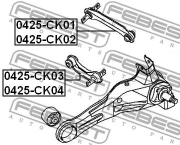 Febest 0425-CK02 Рычаг подвески