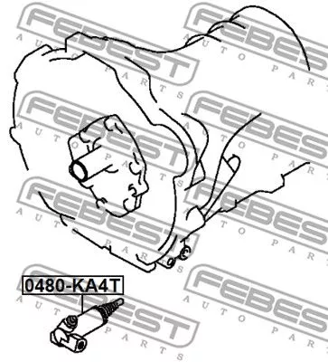 Febest 0480-KA4T Рабочий цилиндр сцепления