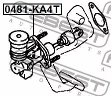 Febest 0481-KA4T Головний циліндр сцеплення