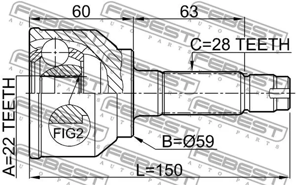 Febest 0510-042 ШРКШ