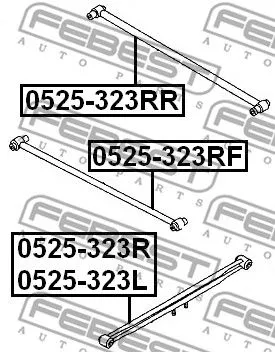 Febest 0525-323L Рычаг подвески