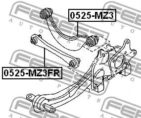 Febest 0525-MZ3FR Рычаг подвески