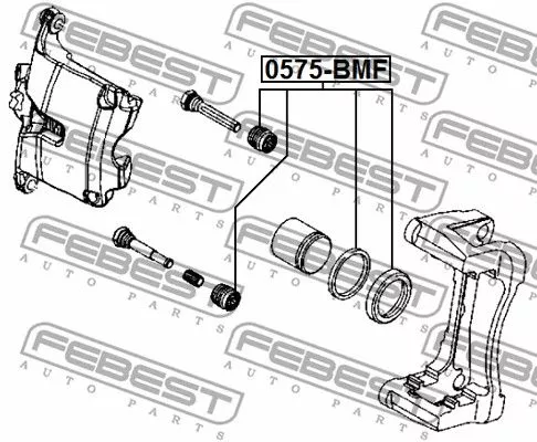 Febest 0575-BMF Ремкомплект тормозного суппорта