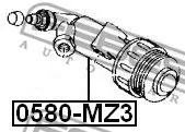 Febest 0580-MZ3 Рабочий цилиндр сцепления