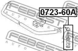 Febest 0723-60A Стійка стабілізатора