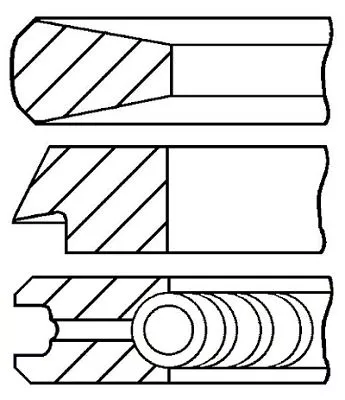 GOETZE ENGINE 08-423100-00 Комплект поршневих кілець