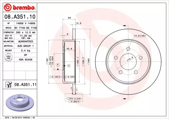 FEBI BILSTEIN 14958 Опора амортизатора